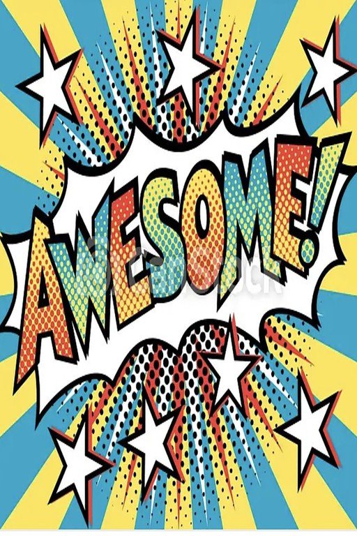 Awesome Comic Book Style Text with Stars