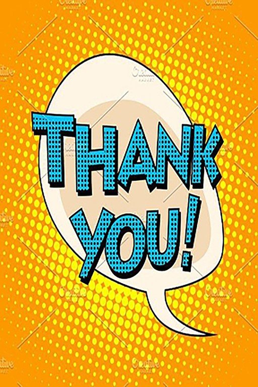 Pop Art "Thank You" Speech Bubble