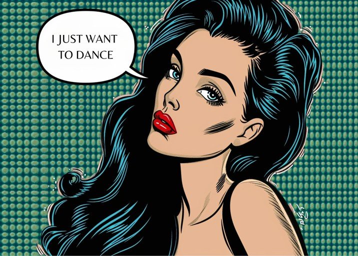 Pop Art Woman Wants to Dance