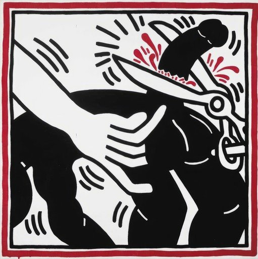 Keith Haring's 'Cut The Crap' Artwork