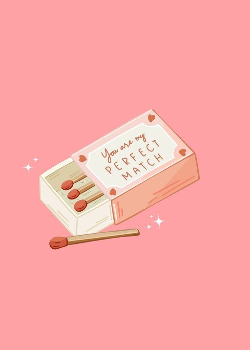 Perfect Match Valentine's Day Card
