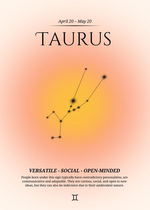 Taurus Zodiac Sign Constellation and Description