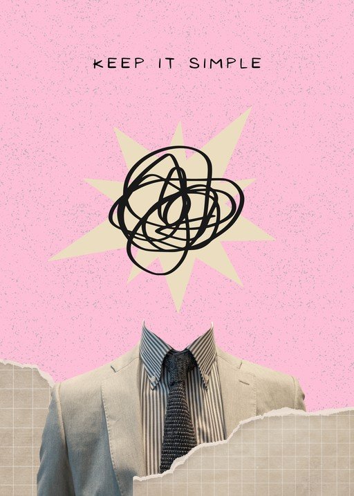 Keep It Simple: Abstract Business Attire Collage