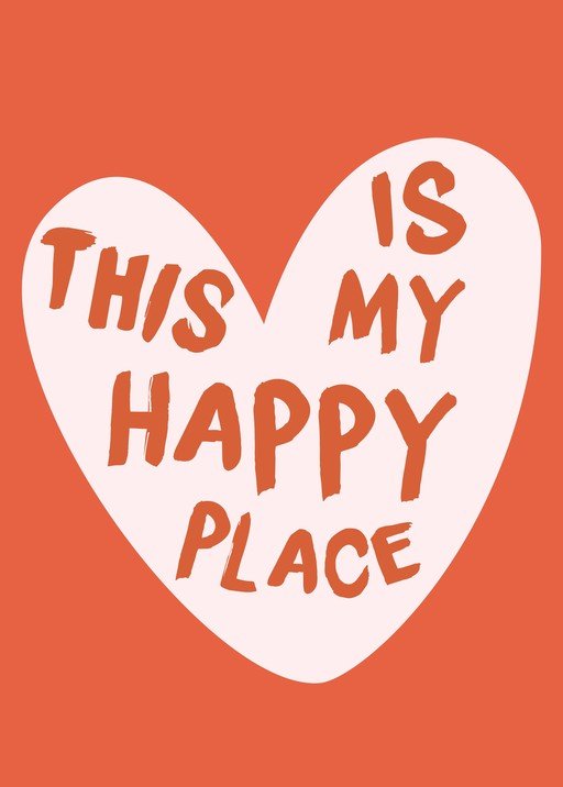 This Is My Happy Place Heart Graphic