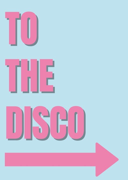 Go to the Disco Arrow Graphic