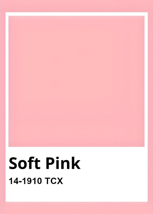 Soft Pink Color Swatch with Code