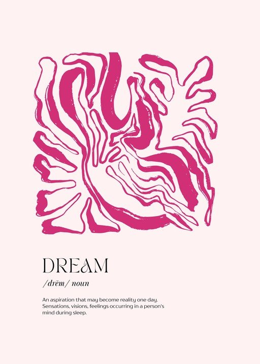 Abstract Pink Dream Definition Art