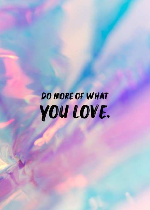 Inspirational Quote on Holographic Background