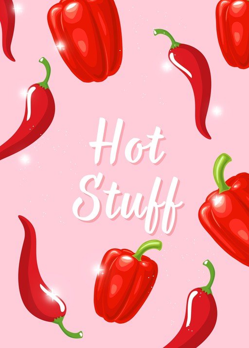Hot Stuff Red Peppers and Chili Peppers Design