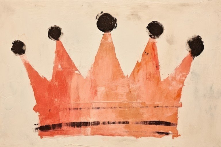 Abstract Crown Painting