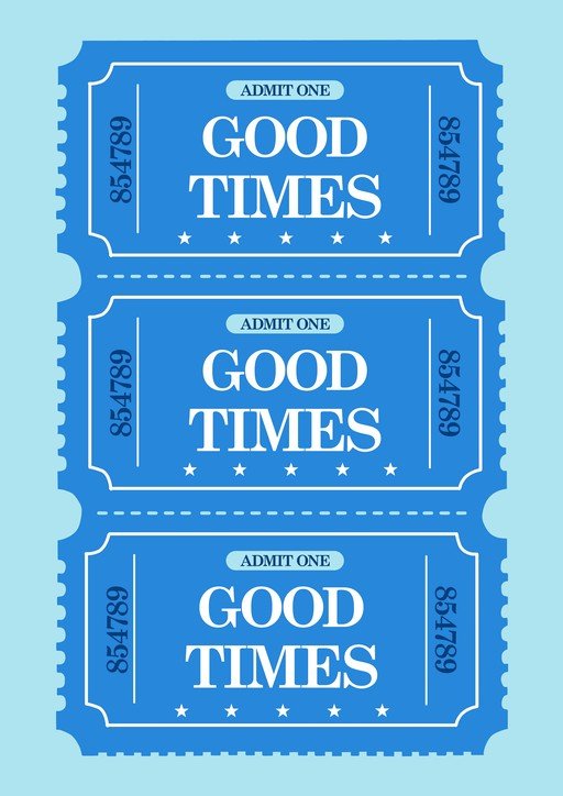 Good Times Admit One Tickets