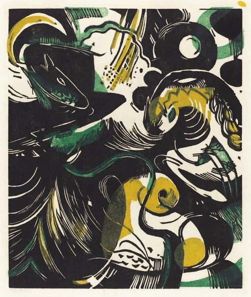 Abstract Horses in Dynamic Motion