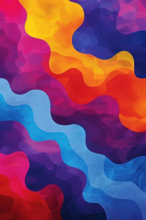 Abstract Wavy Color Flow