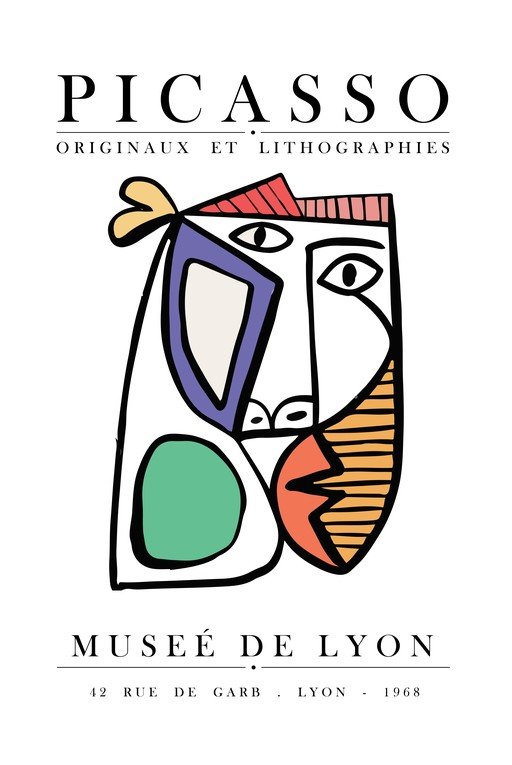 Picasso Lithographs Poster - Musee de Lyon
