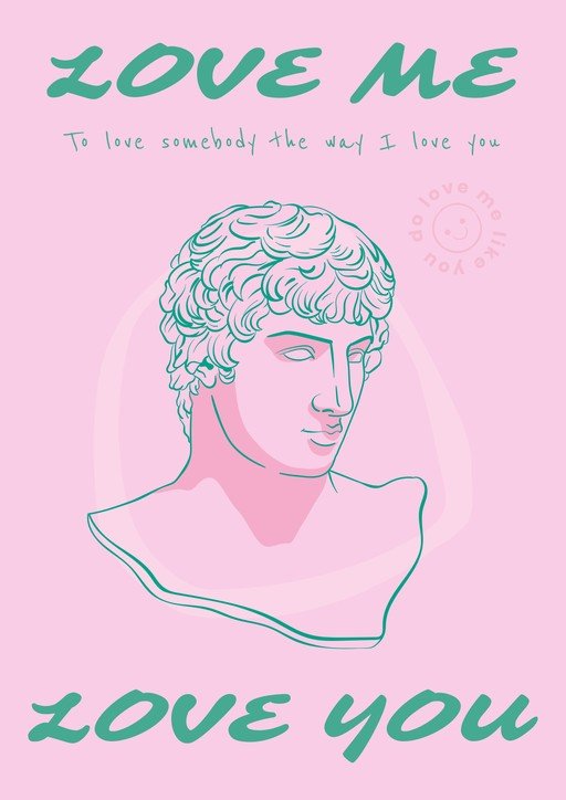 Love Me, Love You: Romantic Greek Bust Art