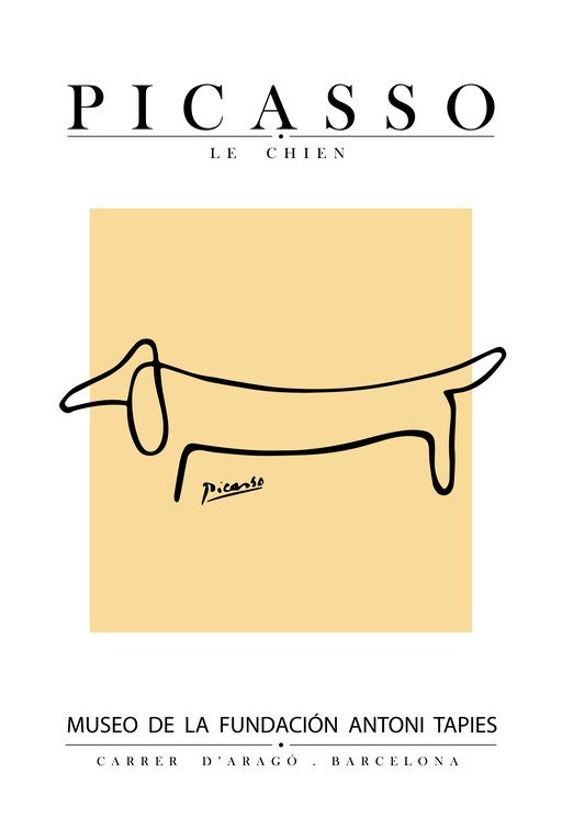 Picasso's "Le Chien" Poster for Antoni Tàpies Foundation