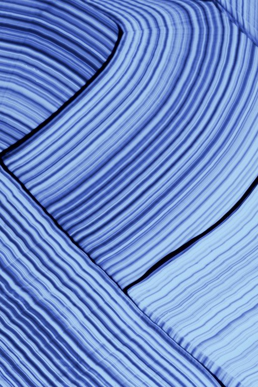 Abstract Blue Pleated Fabric Texture