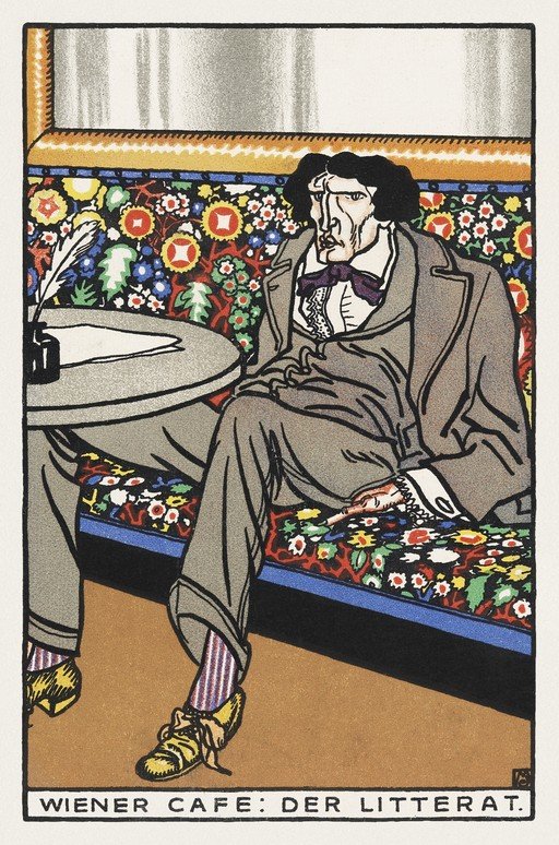 Literary Figure in a Viennese Cafe
