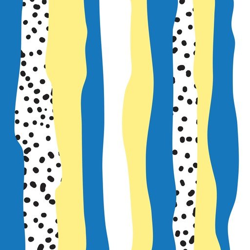 Abstract Vertical Stripes with Polka Dots