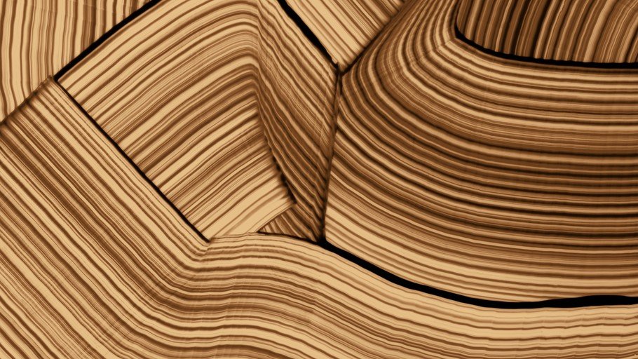 Abstract Pleated Fabric Texture in Warm Earth Tones