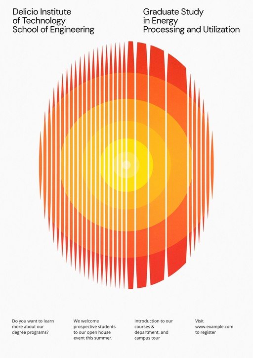 Delicio Institute Graduate Study in Energy Processing Poster