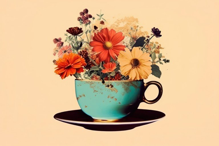 Teacup Bouquet: A Whimsical Floral Arrangement