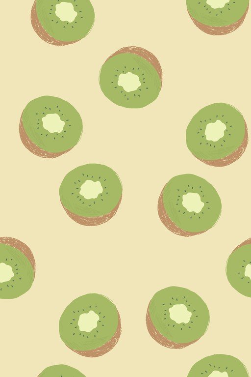 Whimsical Kiwi Fruit Pattern