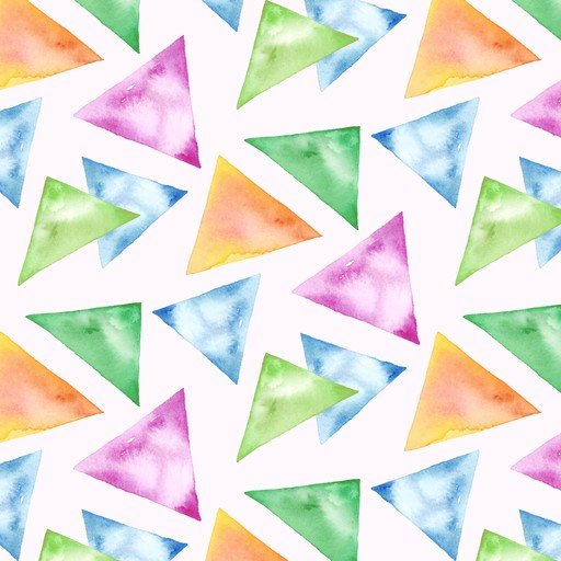 Watercolor Triangle Pattern