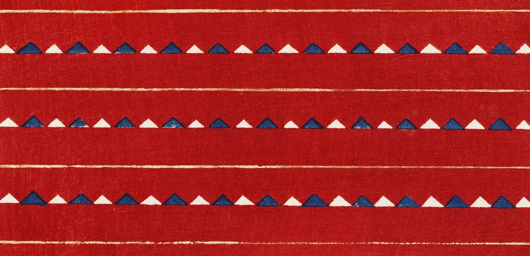Red, White, and Blue Geometric Pattern