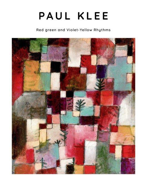 Paul Klee's Red green and Violet-Yellow Rhythms