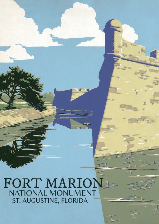 Fort Marion National Monument, St. Augustine, Florida Poster