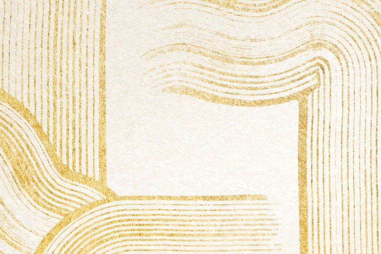 Abstract Gold Lines on Textured Cream Background