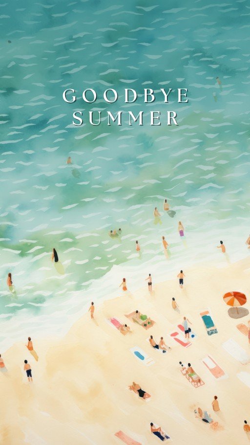 Goodbye Summer Beach Scene