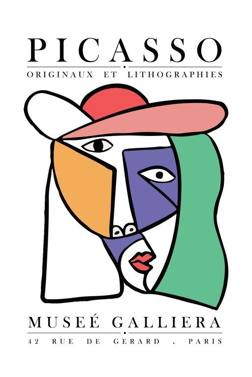 Picasso Lithographs Poster - Musee Galliera