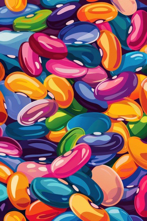 Vibrant Jelly Beans Pattern