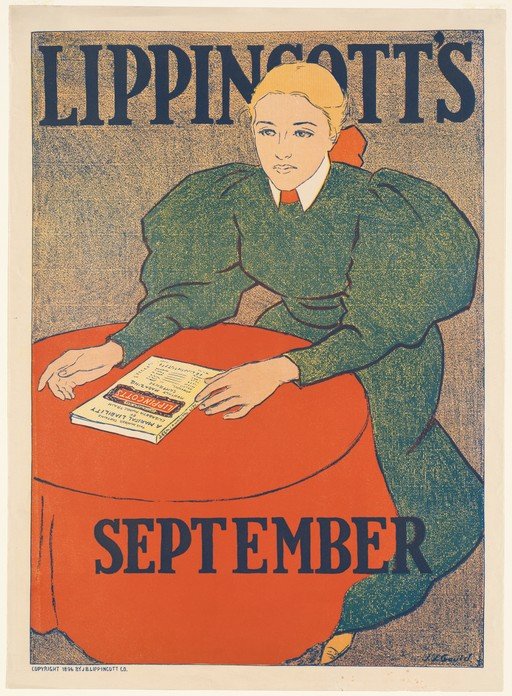 Lippincott's September Magazine Poster