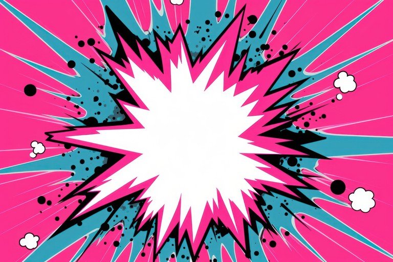 Vibrant Comic Book Explosion Background