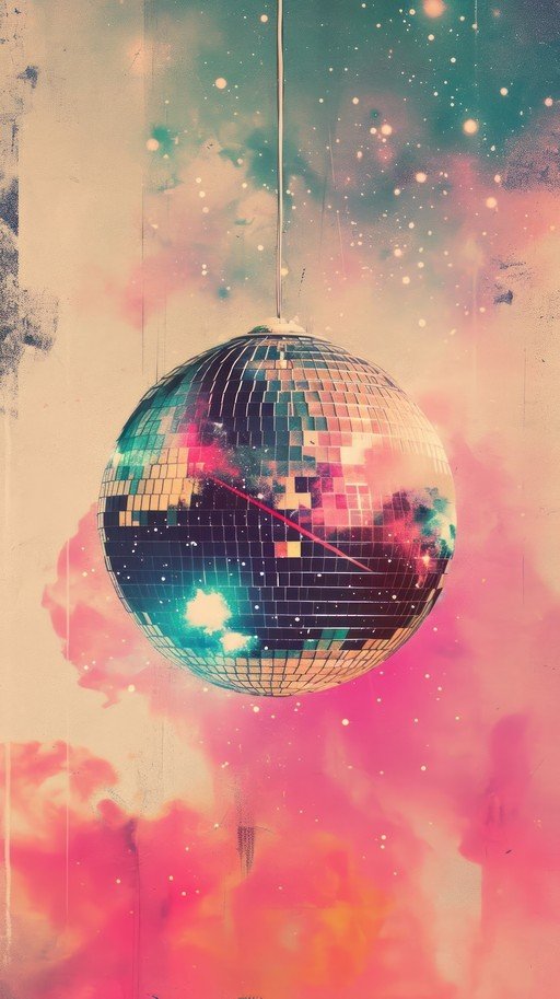 Disco Ball in Cosmic Nebula