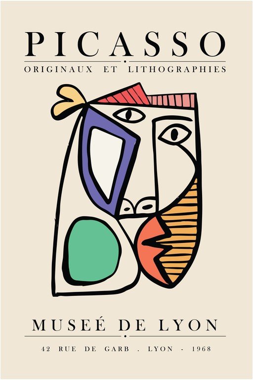 Picasso Lithographs Poster - Musee de Lyon