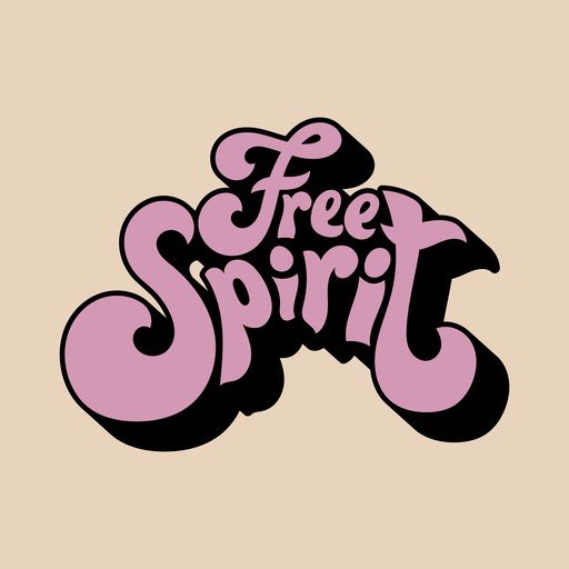 Retro "Free Spirit" Text Design