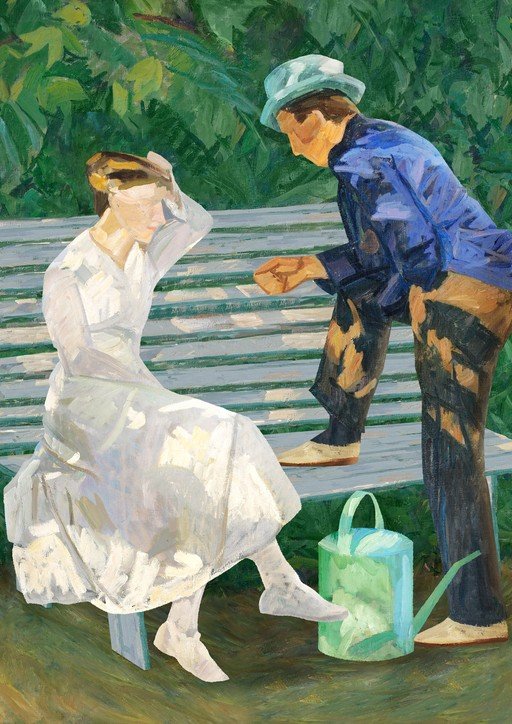 Couple in a Garden