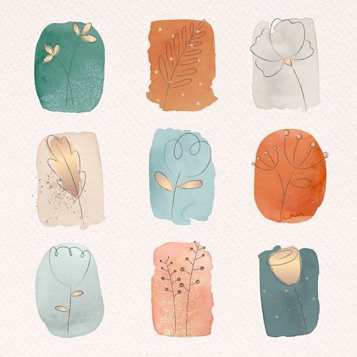Abstract Botanical Art Collection