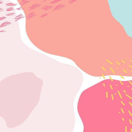 Abstract Pastel Shapes with Textured Accents