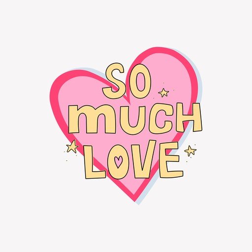 So Much Love Heart Graphic