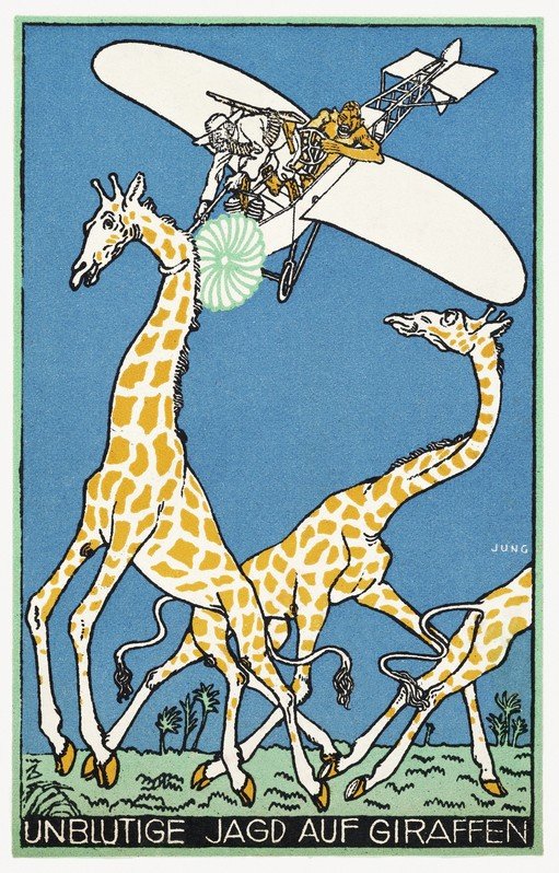 Unblutige Jagd auf Giraffen (Bloodless Hunt for Giraffes)