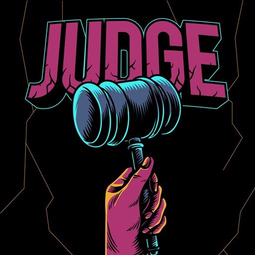 Judge's Gavel and Hand Illustration