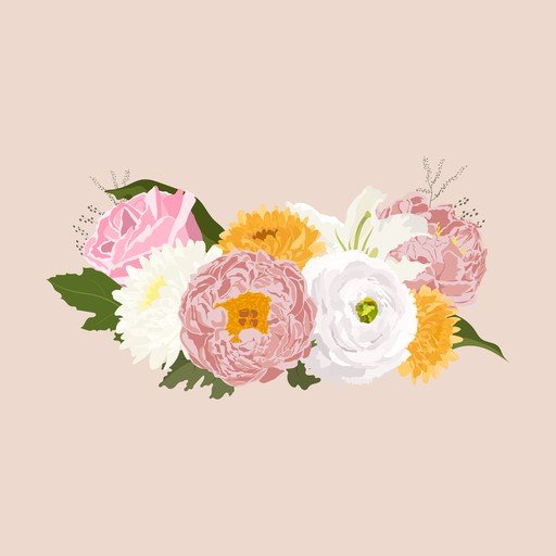 Elegant Floral Arrangement with Pink, White, and Yellow Blooms