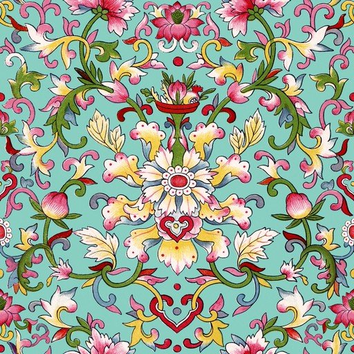 Intricate Floral Scrollwork Pattern