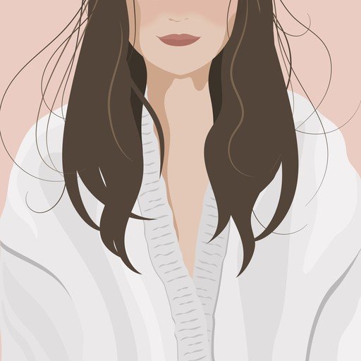 Minimalist Portrait of a Woman in a White Cardigan