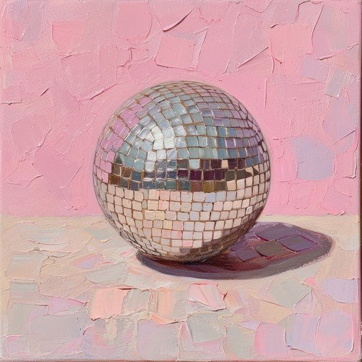 Disco Ball Still Life Painting